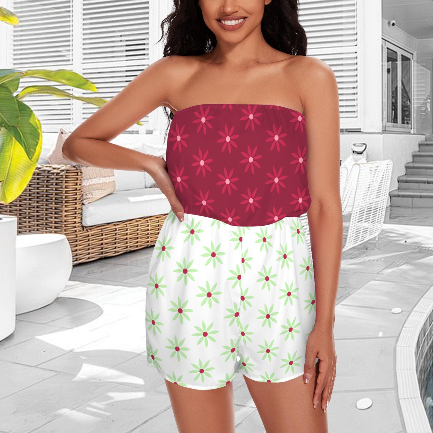tightwalk. strapless romper