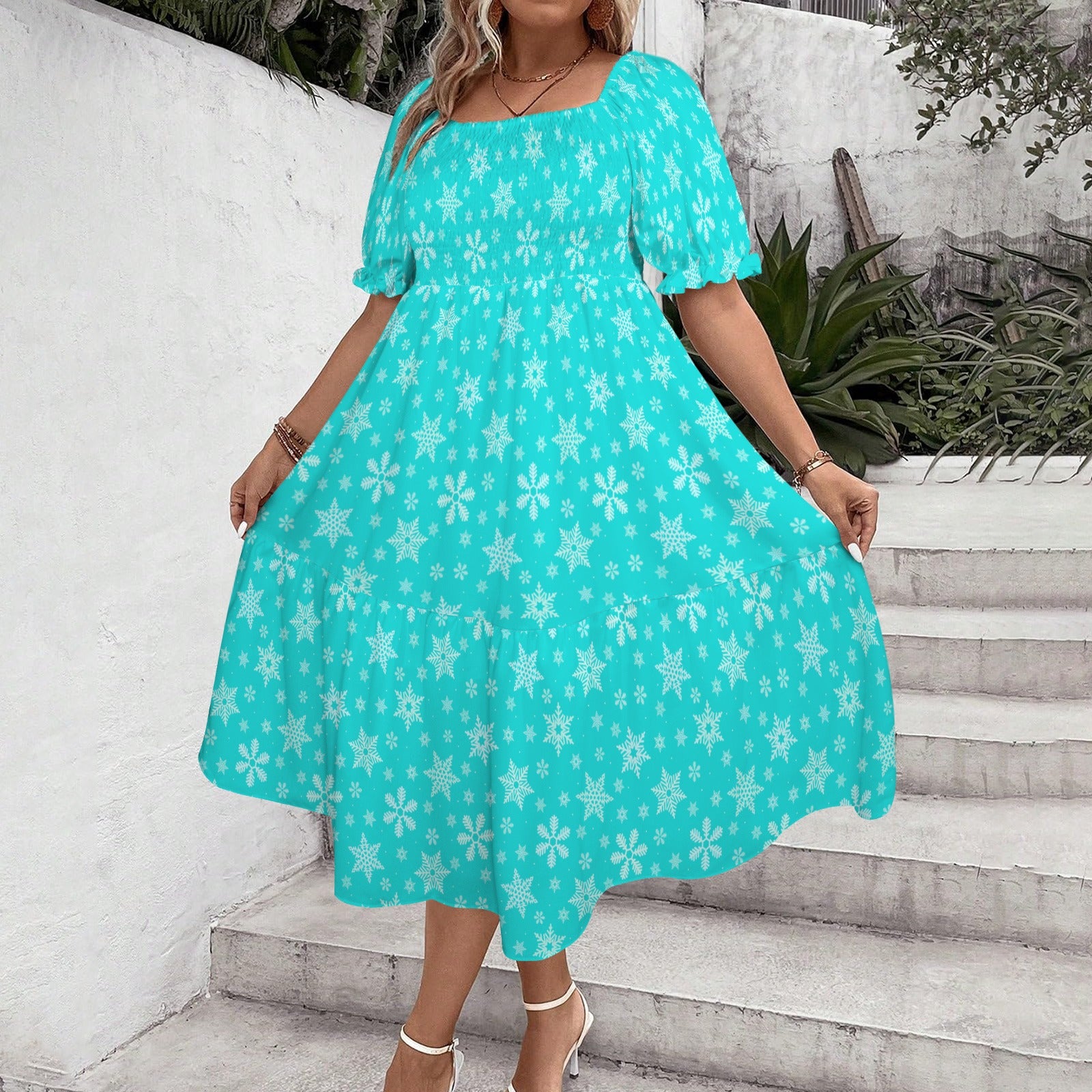 elsasnowflakes. smock midi