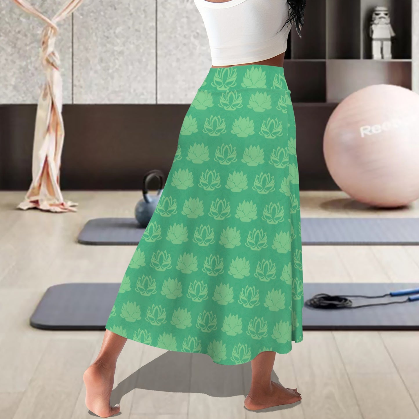 tianalotusgreen. midi skort