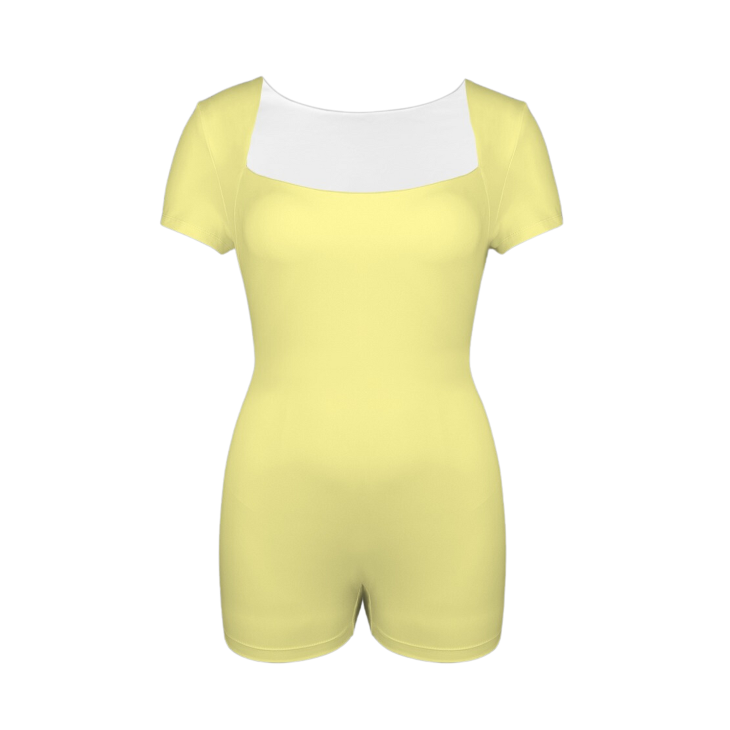 Almost There Yellow Onez Tee Active Romper