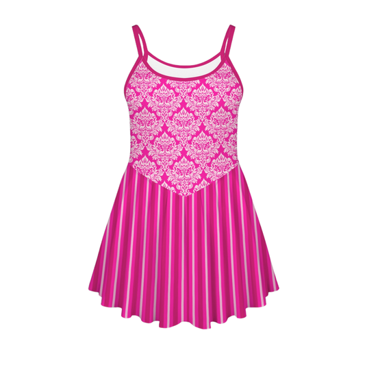 Evil Stepsister Pink Pleat Skirt Active Dress