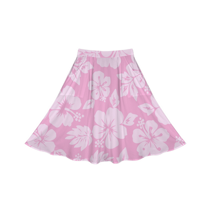 Ohana Hibiscus Midi Skirt