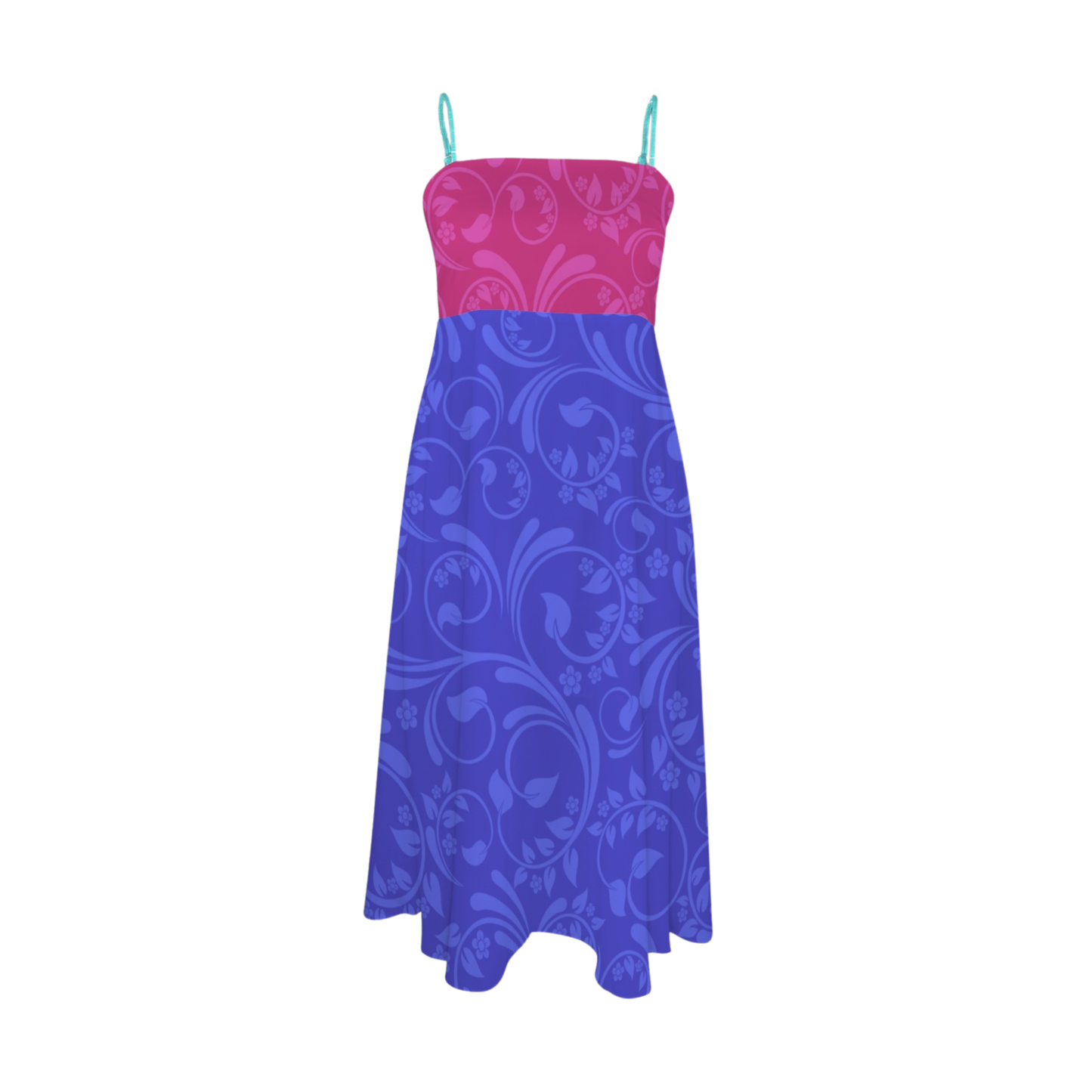 Princess Swirl Print Midi Doll Dress