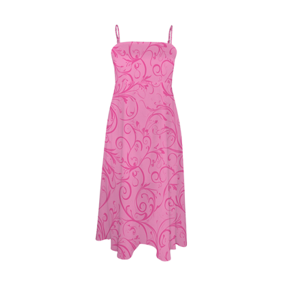 Princess Swirl Print Midi Doll Dress