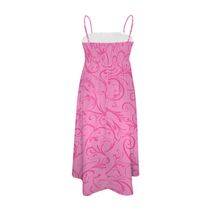 Princess Swirl Print Midi Doll Dress