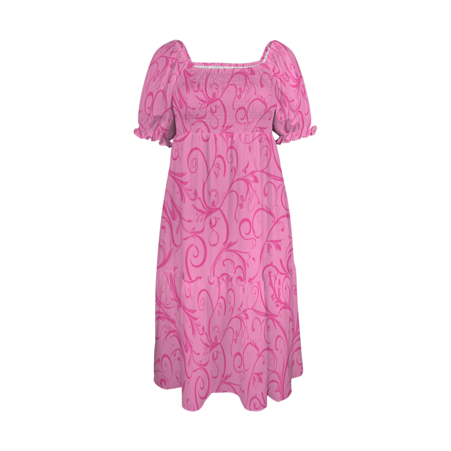 Princess Swirl Print Fairytale Dress