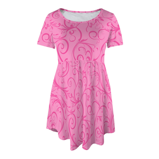 Aurora Swirl Tee Shirt Dress