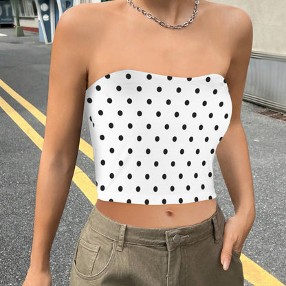 whiteblackdots. crop tube