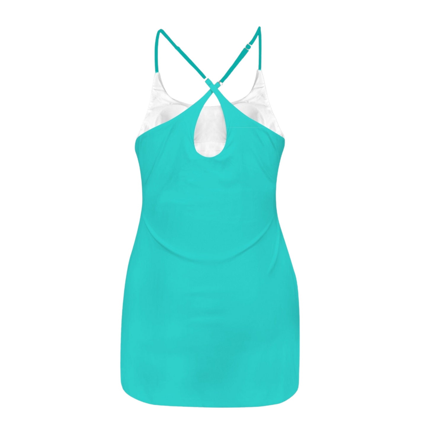 Barb E Teal Criss Cross Back Active Dress