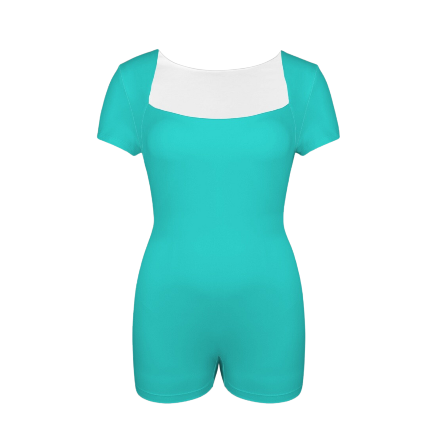 Barb E Teal Onez Tee Active Romper