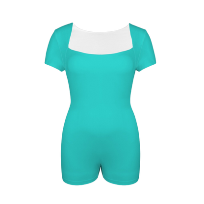 Barb E Teal Onez Tee Active Romper