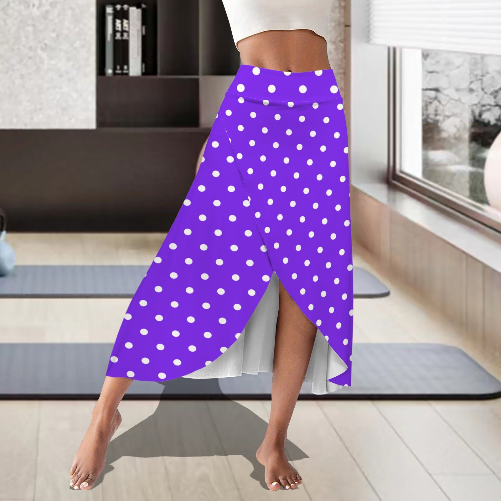 dotspurple. midi skort