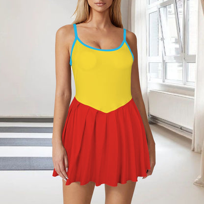 tweedle.colorblock pleat active dress
