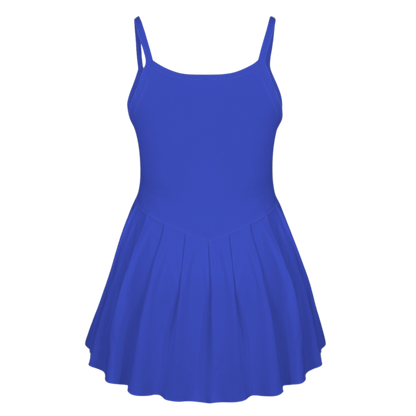 Beast Blue Pleat Skirt Active Dress