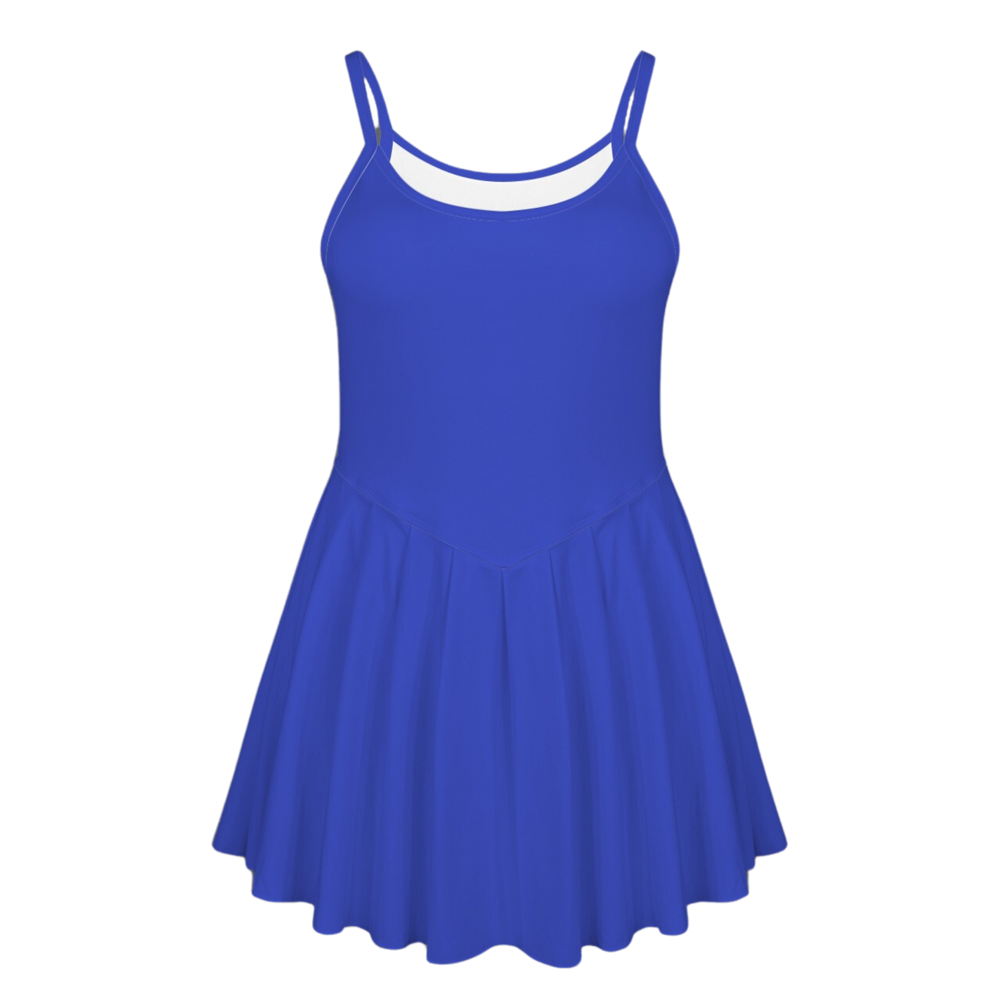 Beast Blue Pleat Skirt Active Dress