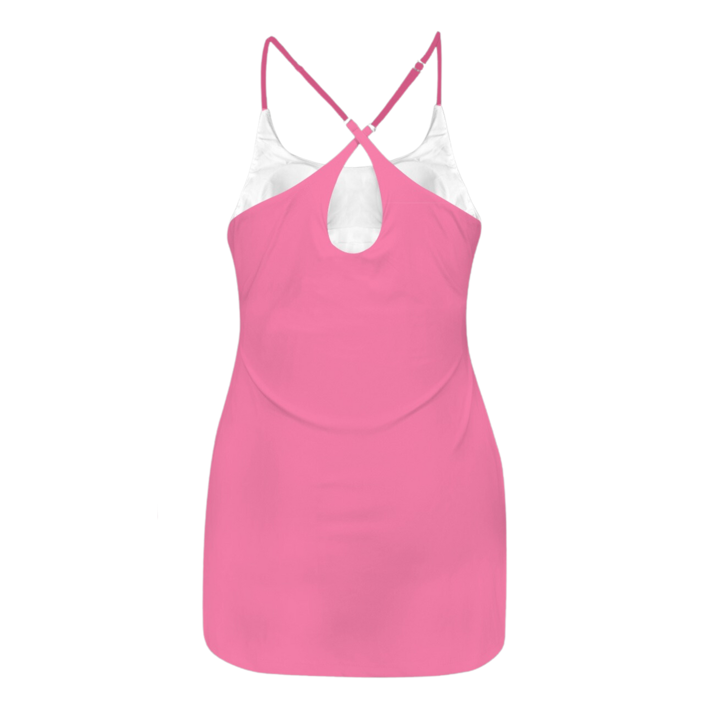 Sleeping Pink Criss Cross Back Active Dress