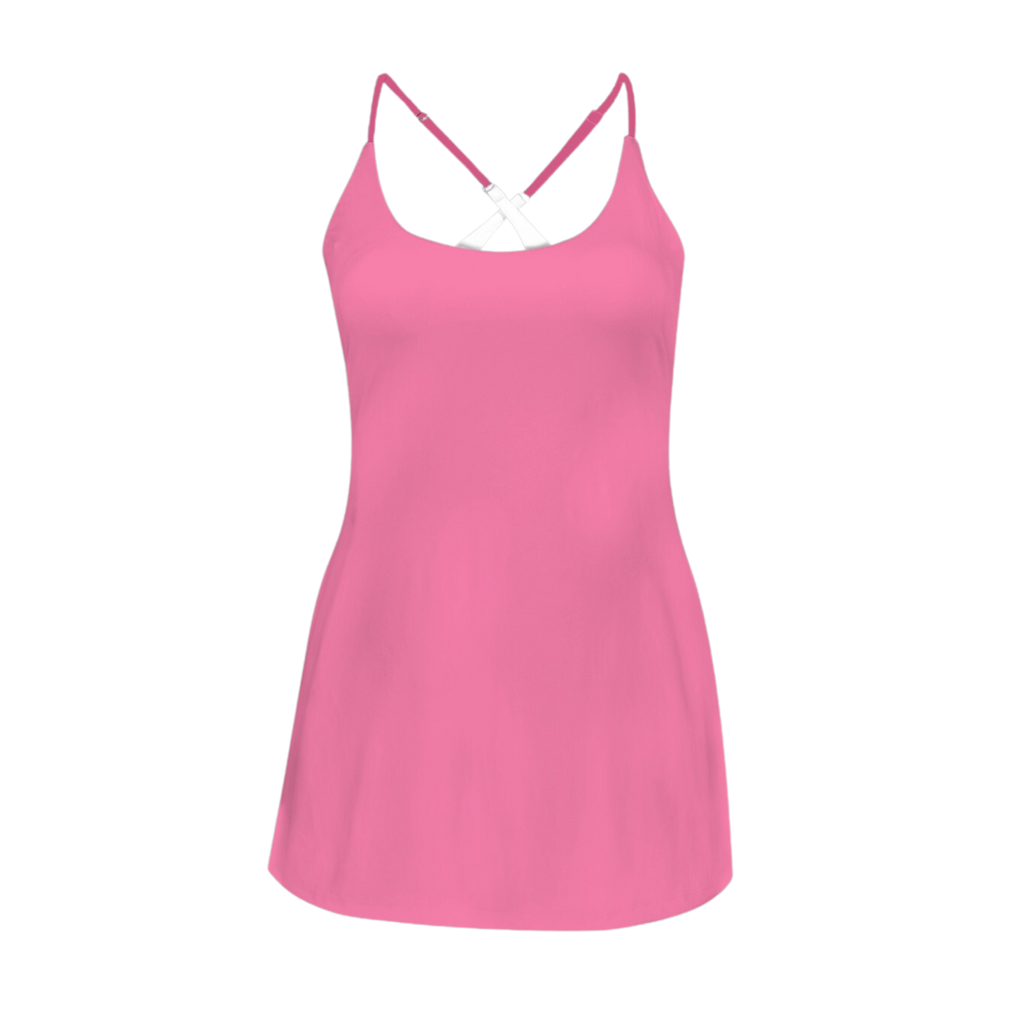 Sleeping Pink Criss Cross Back Active Dress