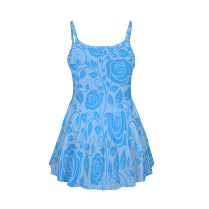 Belle Blue Pleat Skirt Active Dress