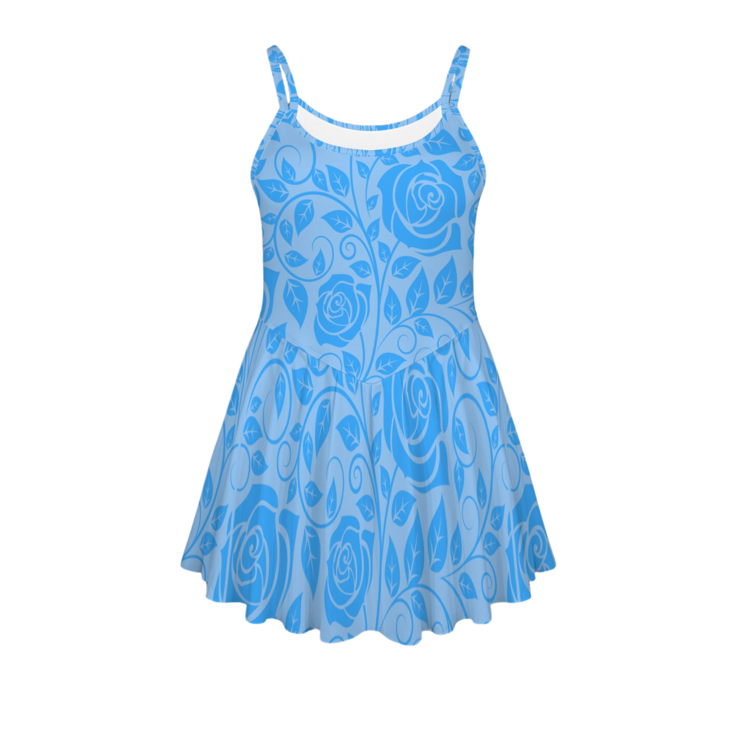 Belle Blue Pleat Skirt Active Dress