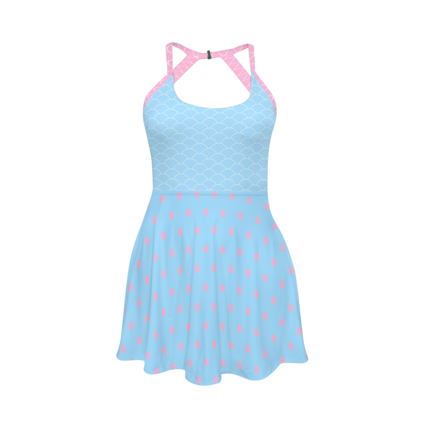Bo Open Back Flare Skirt Active Dress