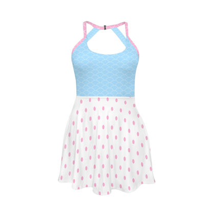 Bo Open Back Flare Skirt Active Dress