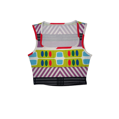 Space Ranger Square Neck Crop Top