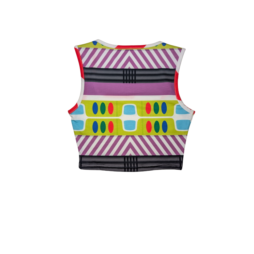 Space Ranger Square Neck Crop Top