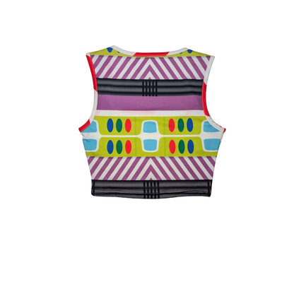 Space Ranger Square Neck Crop Top