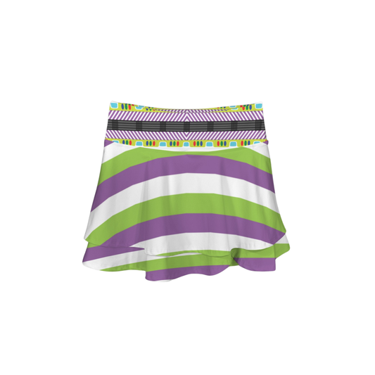 Space Ranger Ruffle Active Skort
