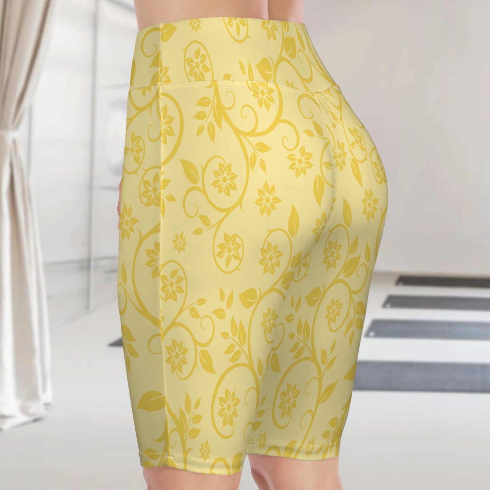 snowyellow. yoga shorts