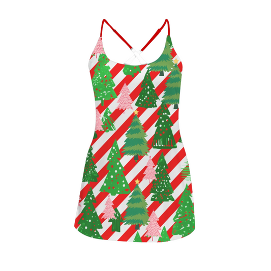 Very Merry Criss Cross Back Active Dress