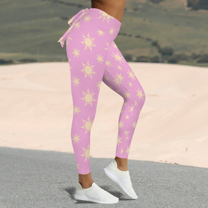 litelilac suns. bow leggings