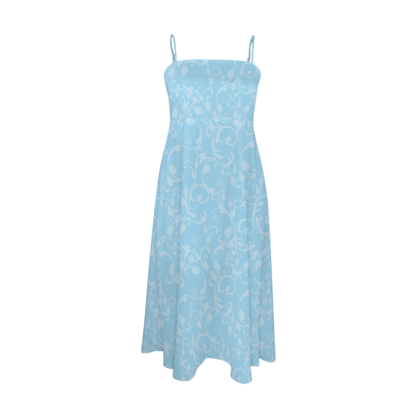 Princess Swirl Print Midi Doll Dress