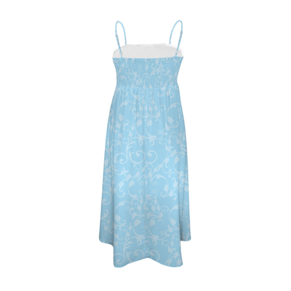 Princess Swirl Print Midi Doll Dress