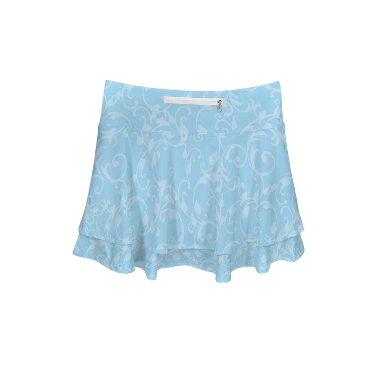 Cindy Swirl Ruffle Active Skort