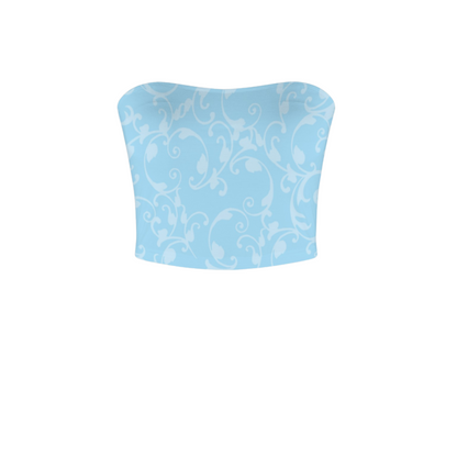 Cindy Swirl Crop Tube Top