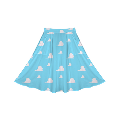 Clouds Midi Skirt