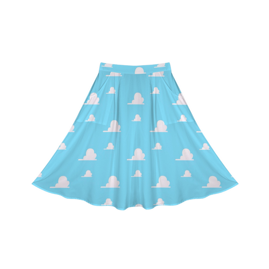 Clouds Midi Skirt