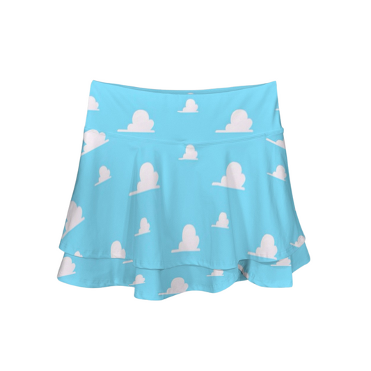 Clouds Ruffle Active Skort