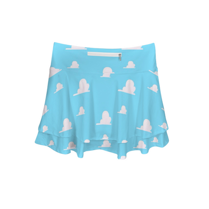 Clouds Ruffle Active Skort