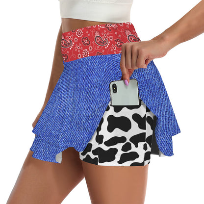 woody. ruffle skort