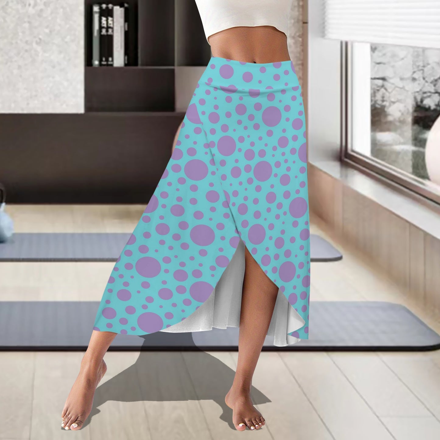 sullydots. midi skort