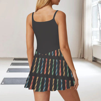 hogwartsties. tie skirt pleat dress