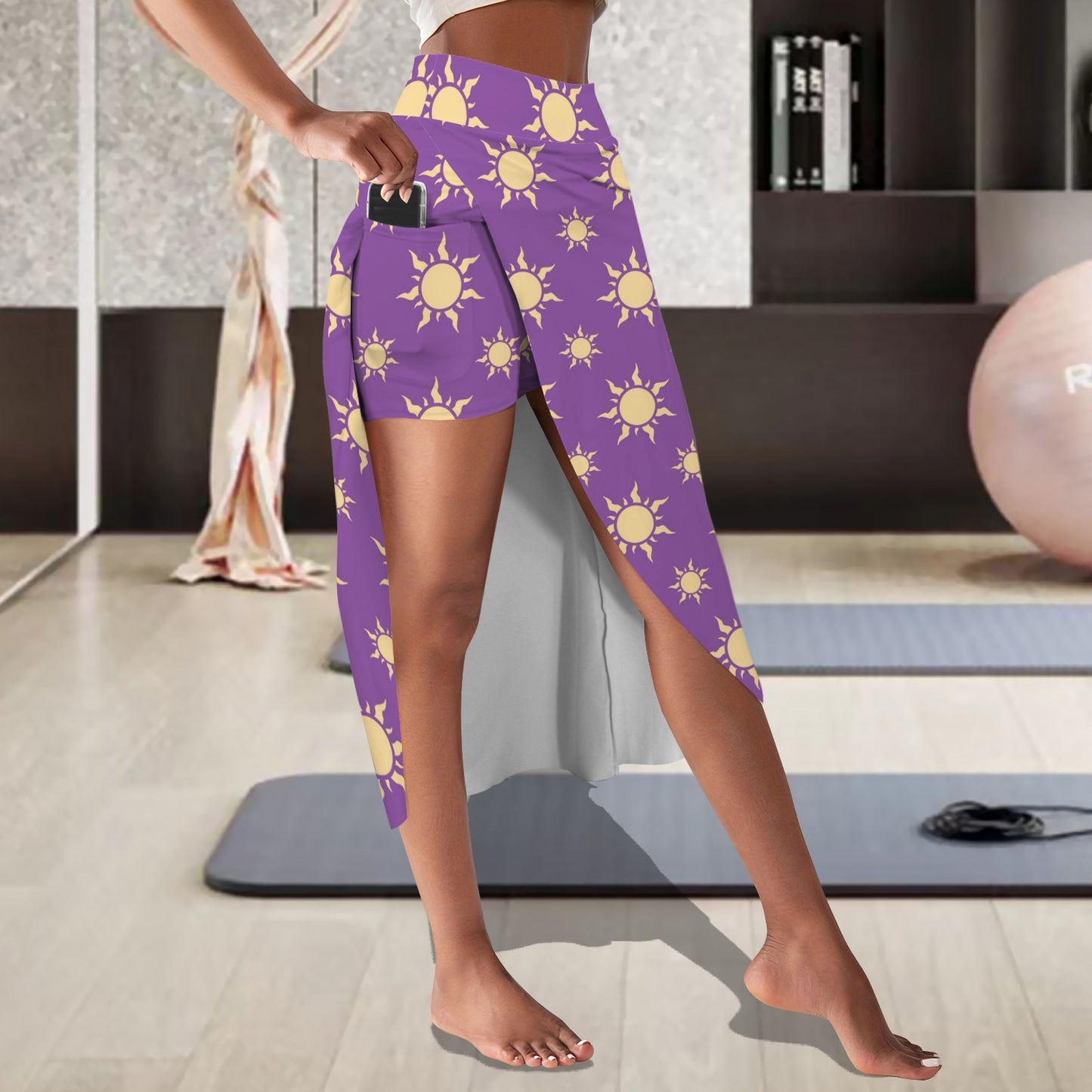 rap.purpsun. midi skort