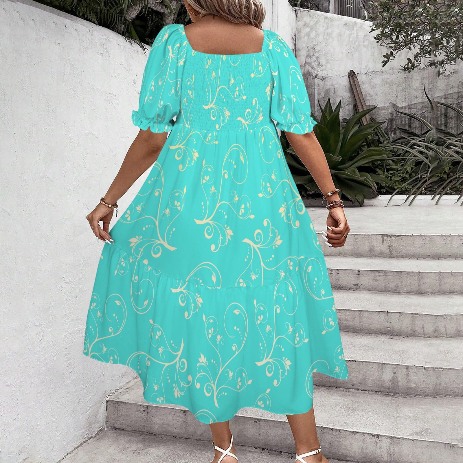 jasmineswirl. smock midi