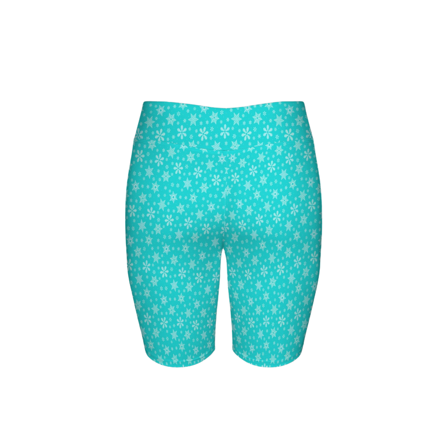 Elsa Snowflakes Bike Shorts