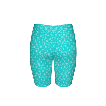 Elsa Snowflakes Bike Shorts