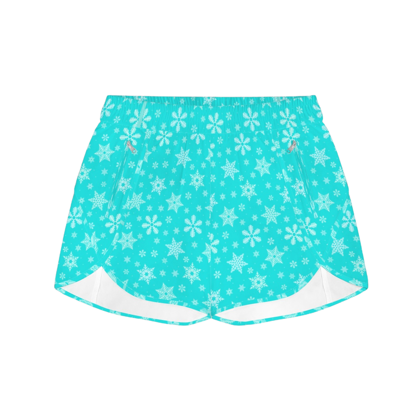 Elsa Snowflakes Running Shorts