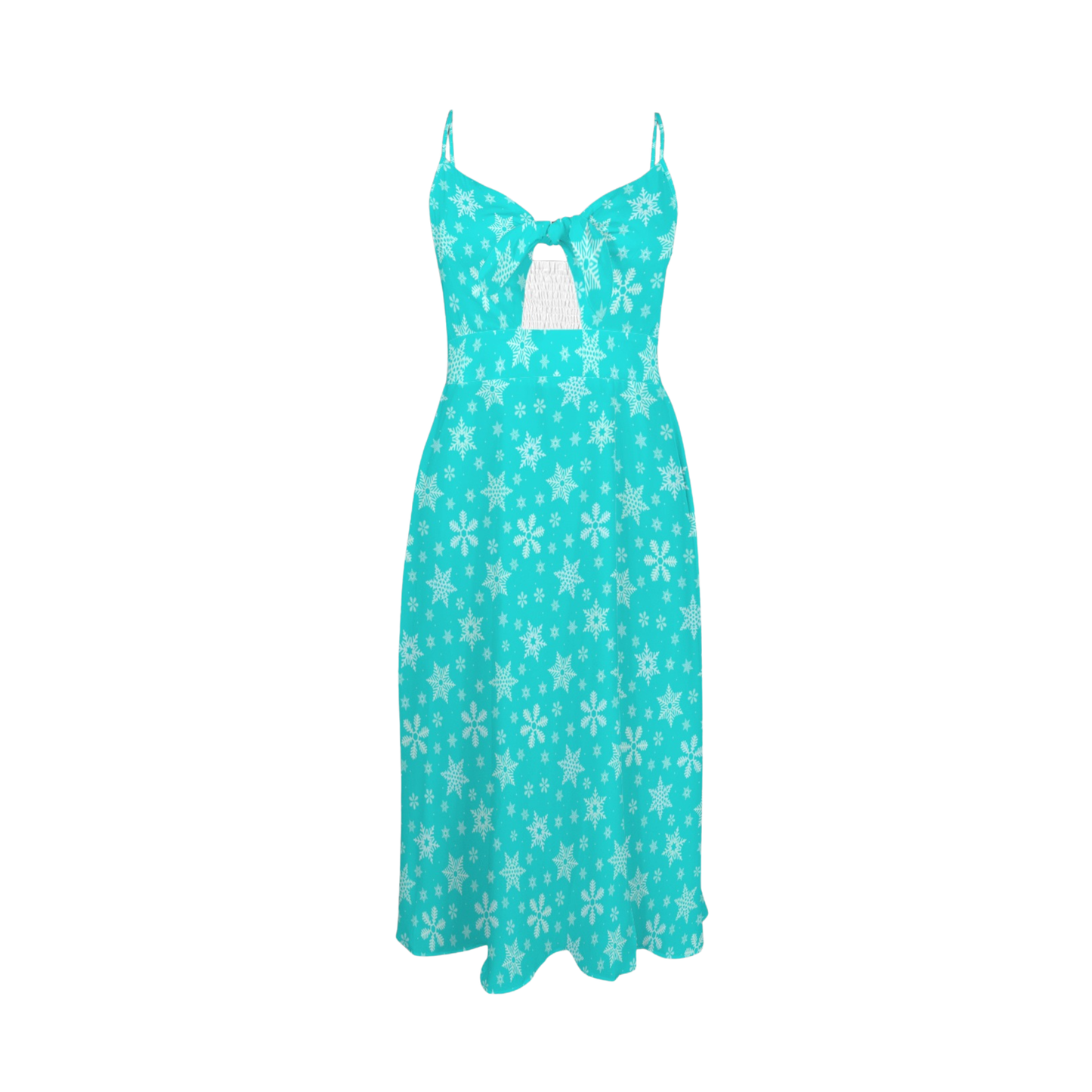 Elsa Snowflakes Sexy Slit Midi