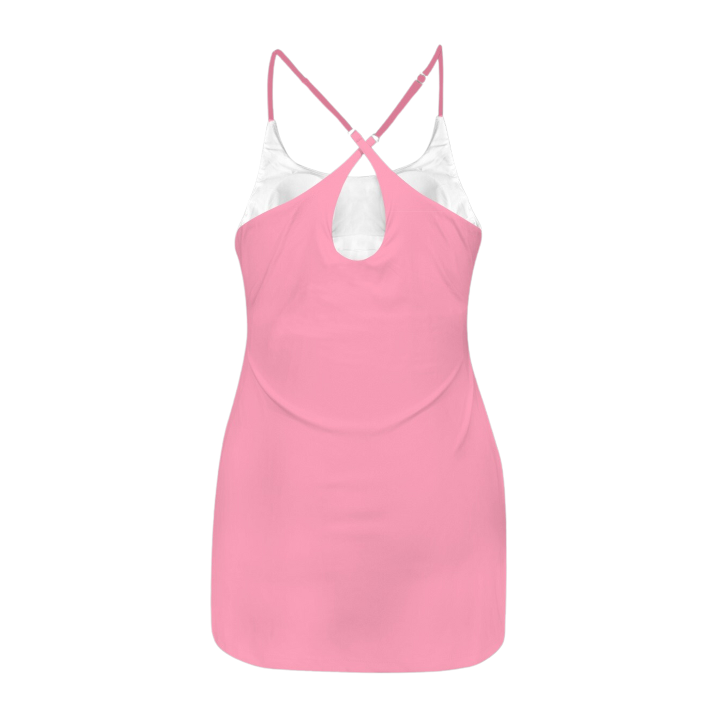 Embarrassed Pink Criss Cross Back Active Dress